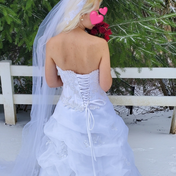 David's Bridal corset wedding dress - Picture 3 of 6